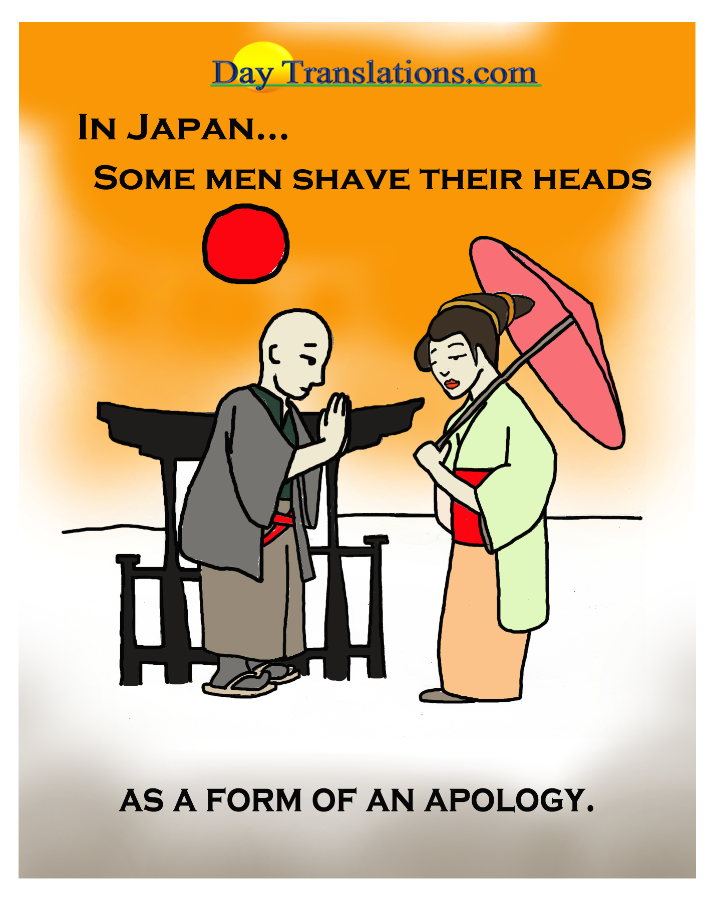 Japan-Shaved Heads - Day News Cartoon Of The Day