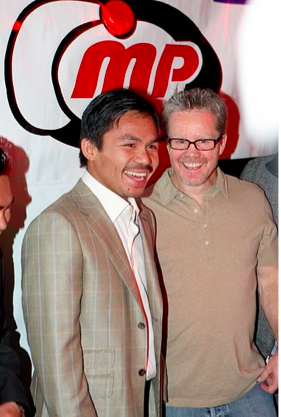 Manny Pacquiao with Coach Freddie Roach