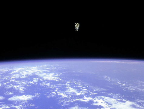 Astronaut in Free Space