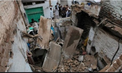 House Destroyed By Earthquake