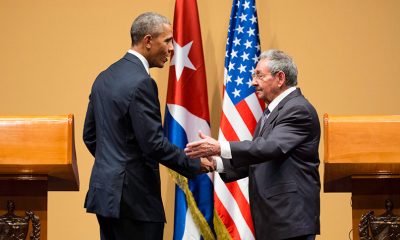 President Obama and  President of Cuba Raúl Castro at their joint press conference in Havana, Cuba, Cuba, March 21, 2016. White House photo by Chuck Kennedy.