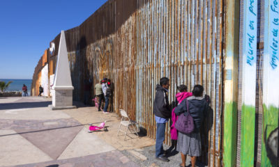 Mexican Families Meets Relatives at the Border Wall